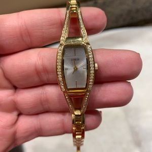 Gold guess watch
